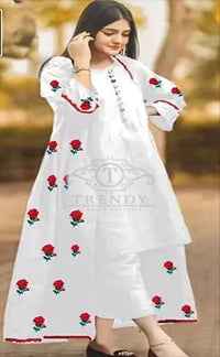 Flower Embroidered Gown