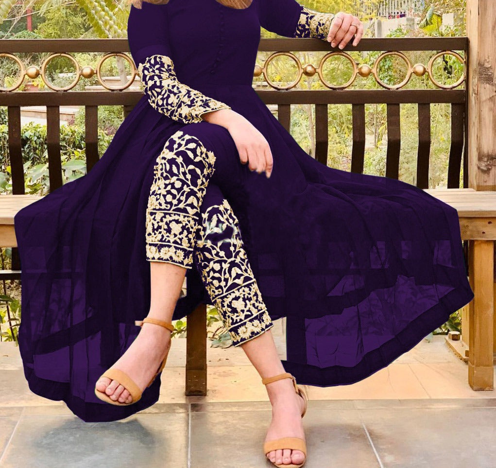 Both Sided Embroidered on Sleeves & Trouser 2PCs