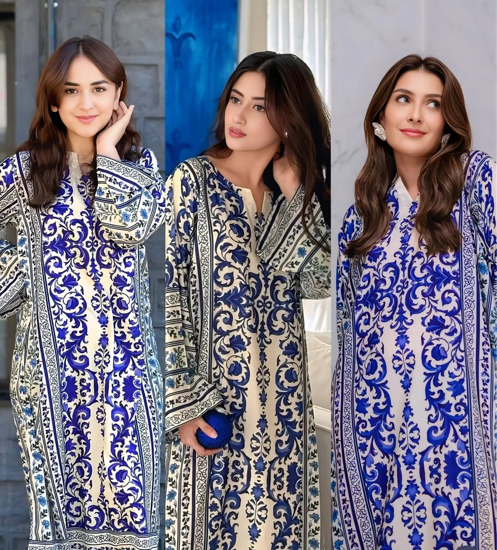 Aiza Kaftaan – Printed 2-Piece Dress