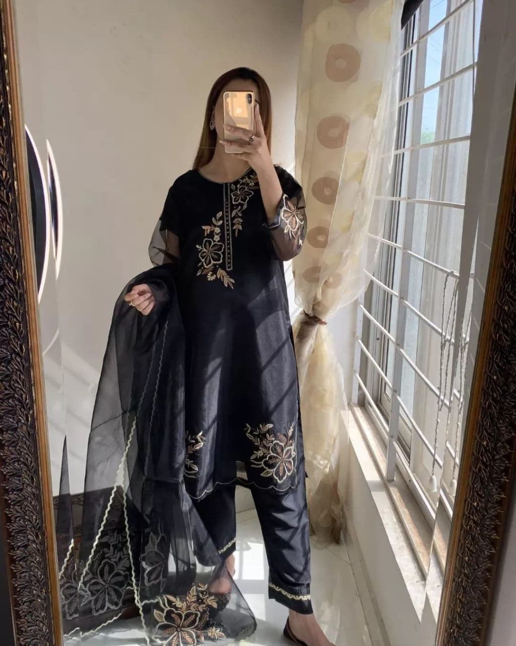 Elegant Hand Embroidery Formal 3-Piece