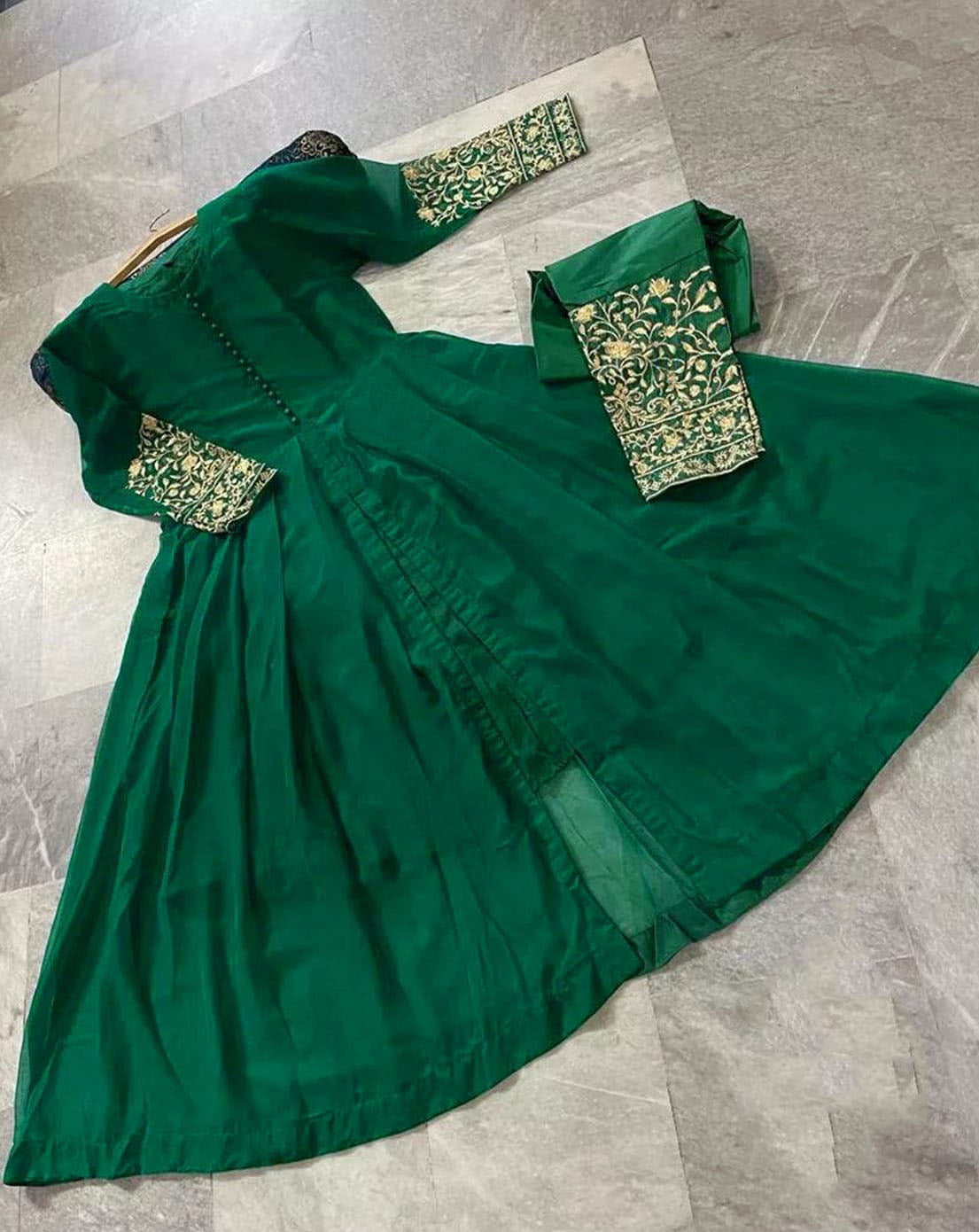 Both Sided Embroidered on Sleeves &amp; Trouser 2PCs