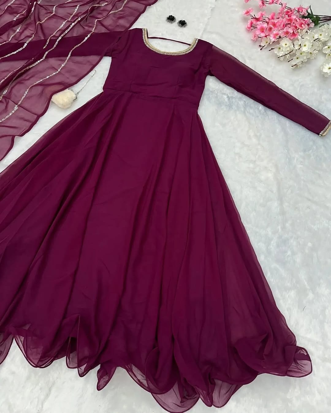 Anar Kali Maxi With Dupatta