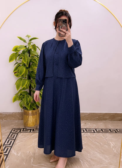 Moonlight Glitter Jacket with Maxi