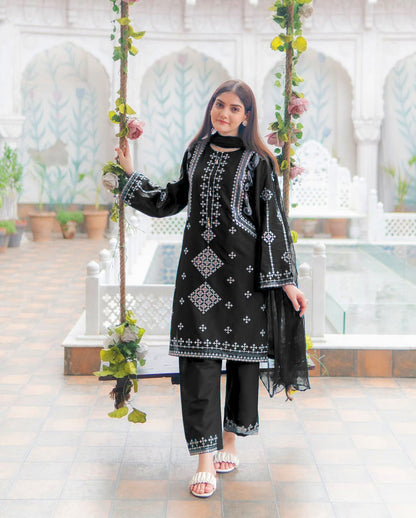 Eid 2026 Arrival Heavy Sequence Embroidered 3PCs