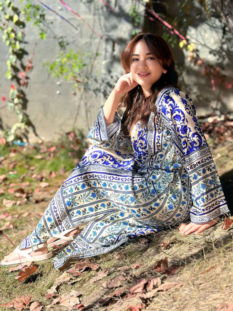 Aiza Kaftaan – Printed 2-Piece Dress