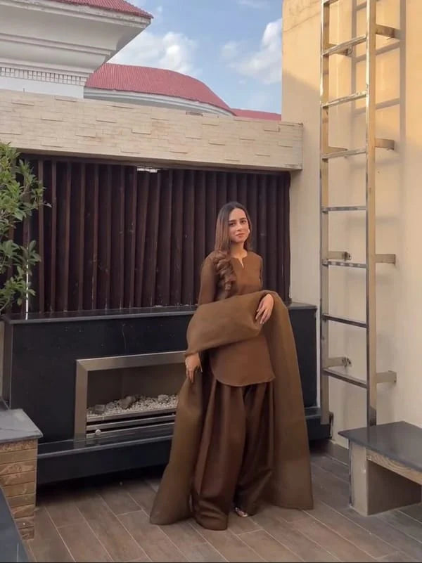 FARSHI SHALWAR 3 PCS SUIT