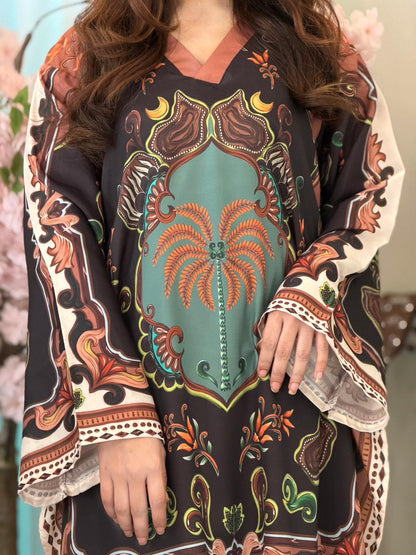 BLACK FARSHI Digital Short 2 piece