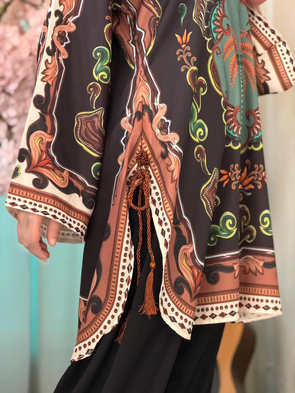 BLACK FARSHI Digital Short 2 piece