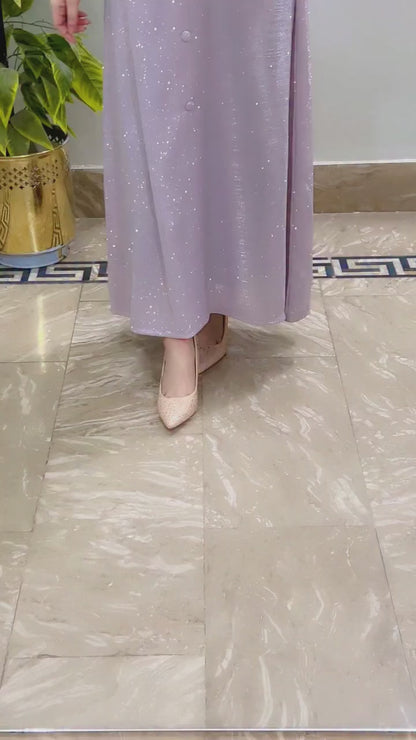 Moonlight Glitter Jacket with Maxi