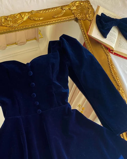 Velvet Button Frock